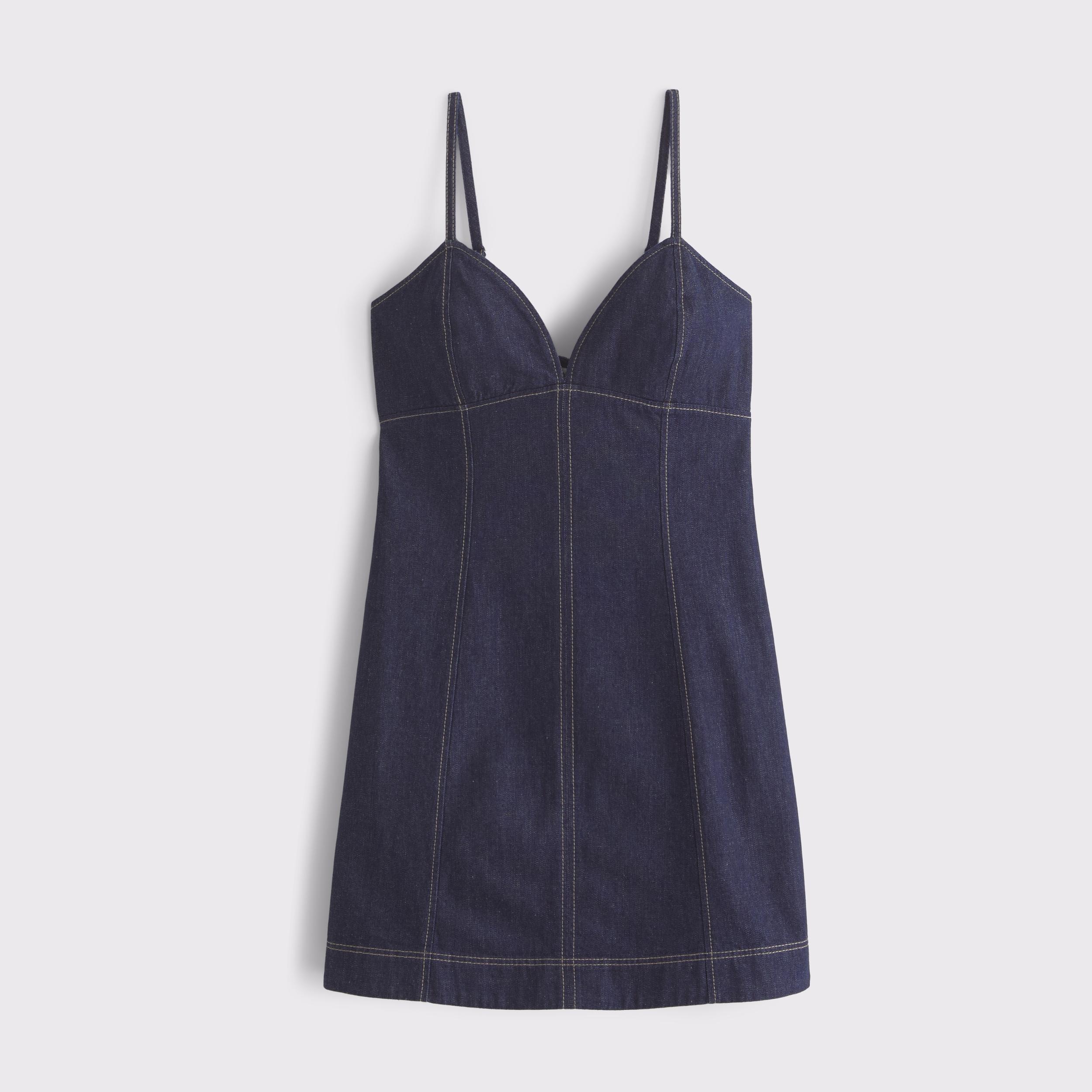 Sweetheart Denim Mini Dress Product Image