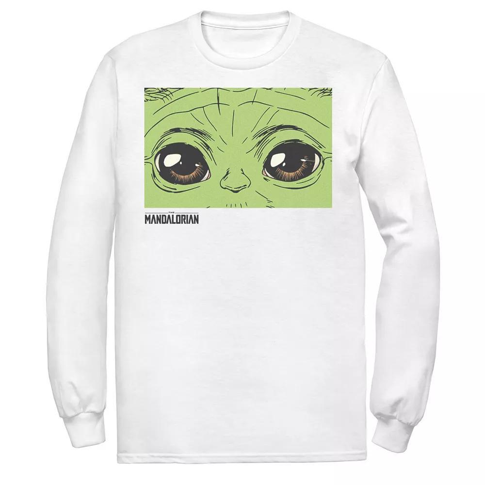 Men's Star Wars The Mandalorian Eyes Of The Child Panel Tee, Size: XXL, White Product Image
