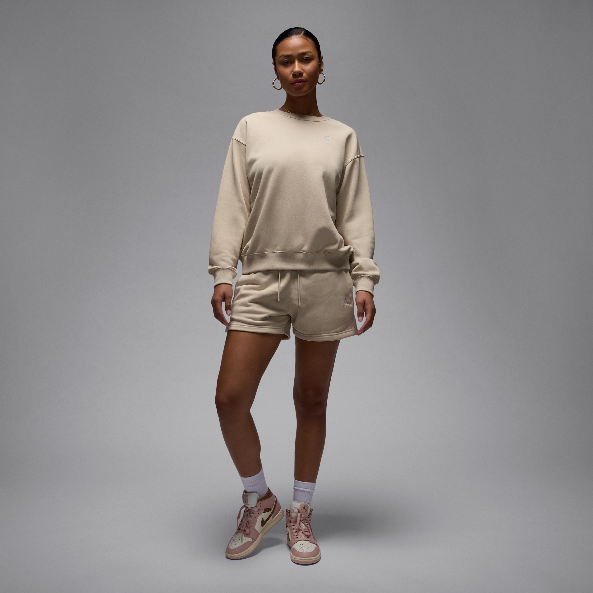 Women's Jordan Brooklyn Fleece French Terry Crew-Neck Sweatshirt Product Image