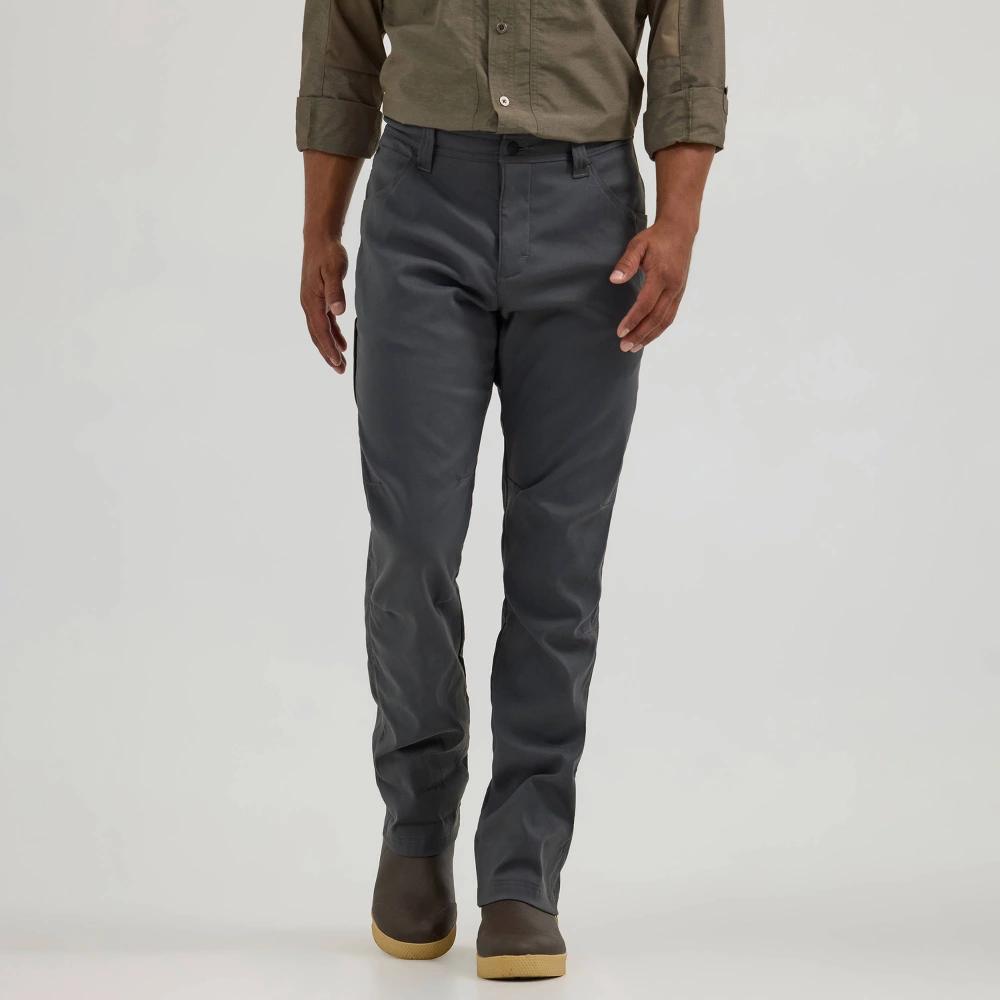 Wranglers Men's ATG Straight Fit Fleece Lined 5-Pocket Pants - Asphalt 30x30 Product Image