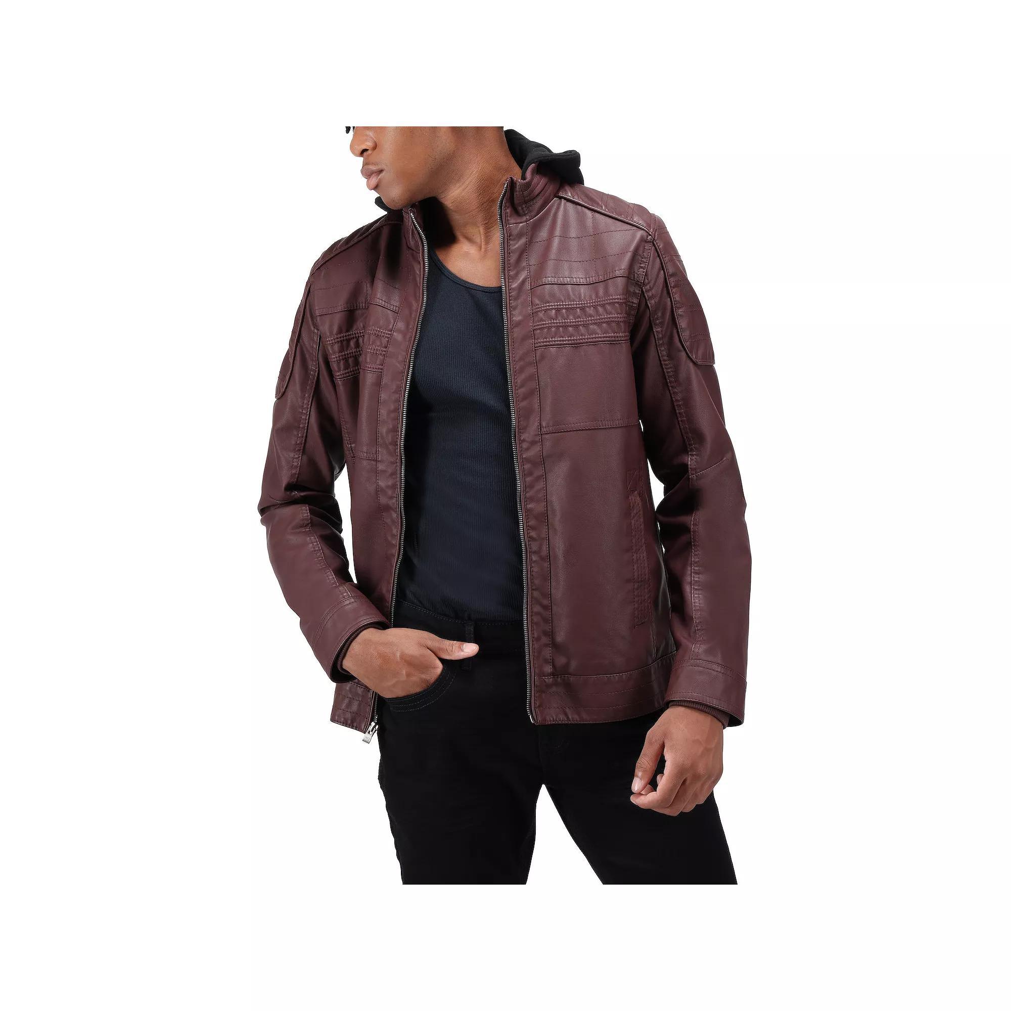 Men's Xray Moto Jacket, Size: XL, Red Product Image