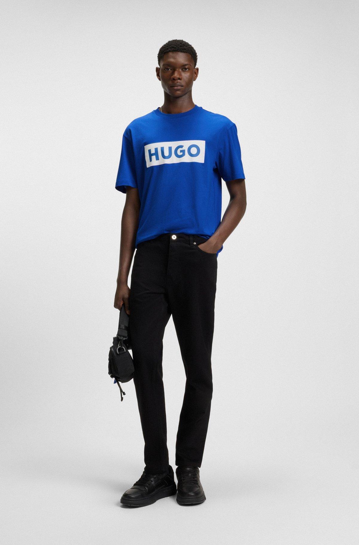 Cotton jersey T-shirt with mixed-print logo Product Image