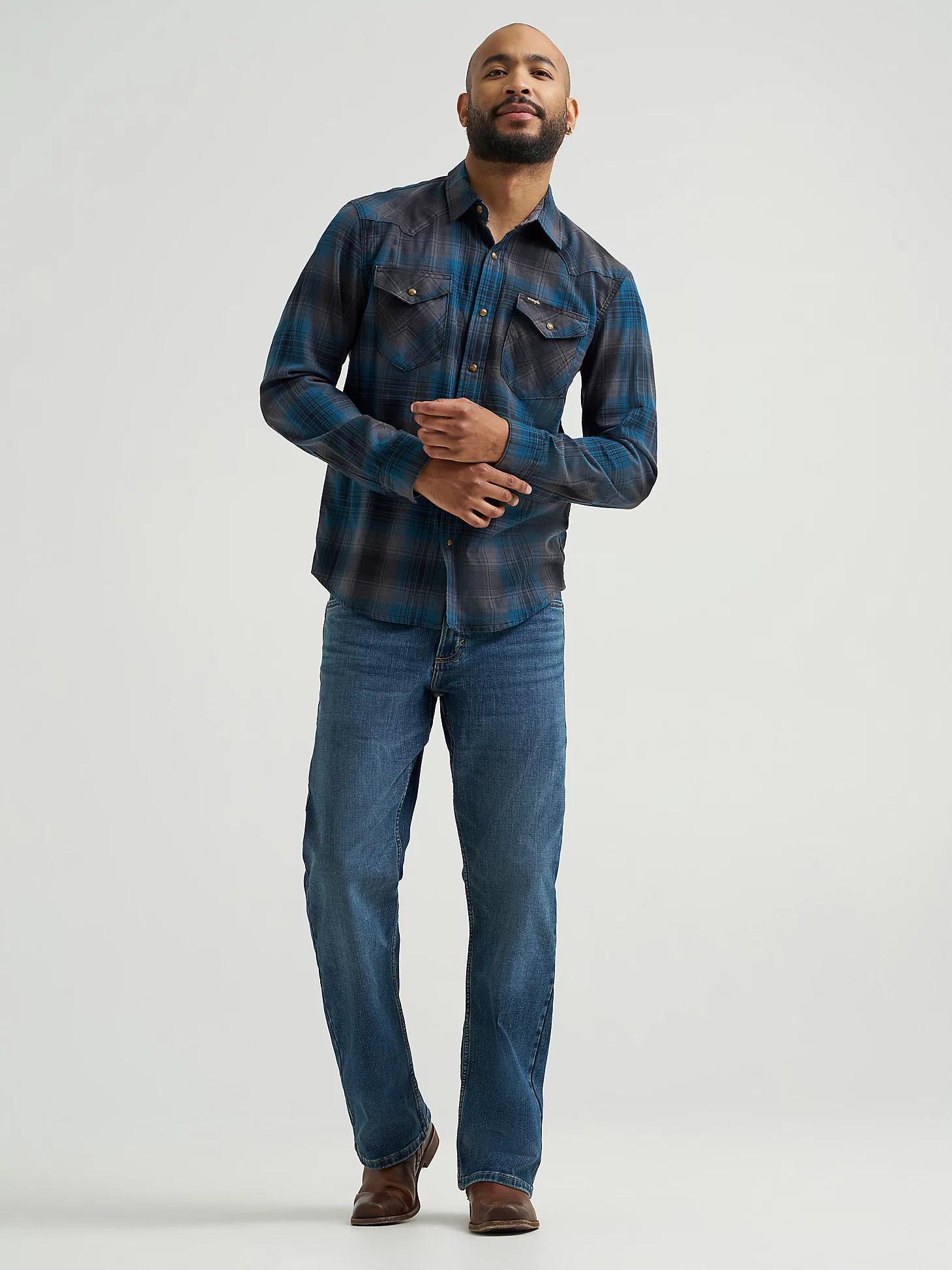 Men's Broken Twill Plaid Shirt | Men's SHIRTS | Wrangler® Product Image