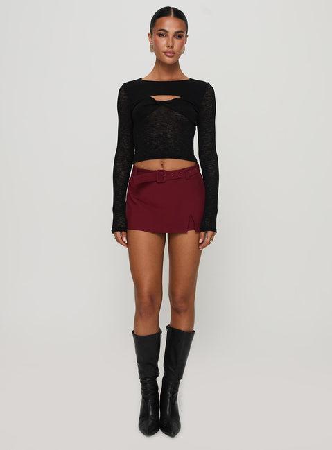 Volley Mini Skort Cherry Red Tall Product Image