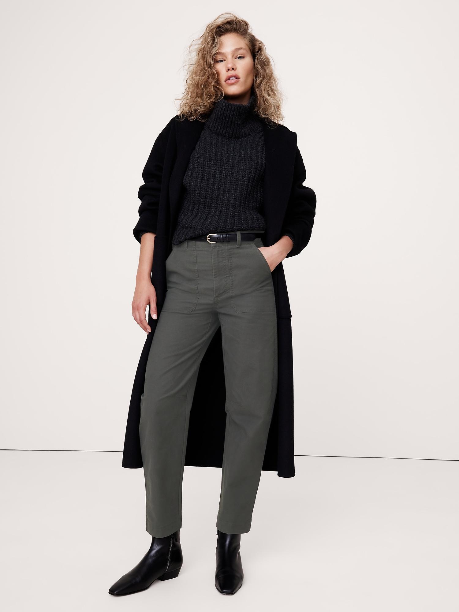 High-Rise Barrel Utility Chino Product Image
