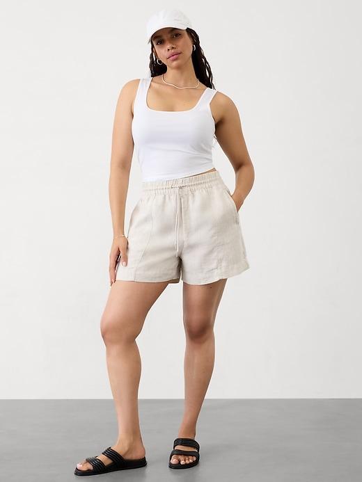 Retreat Linen Mid Rise Short Product Image