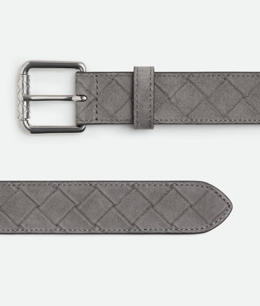 Men's Intrecciato Stamp Belt in Incenso Product Image
