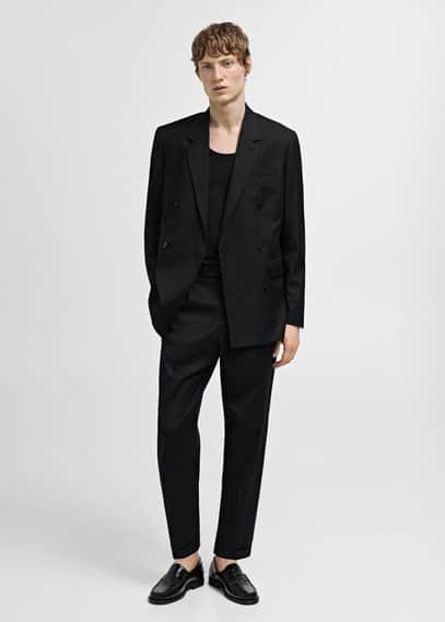 Regular fit suit trousers - Men | MANGO USA Product Image