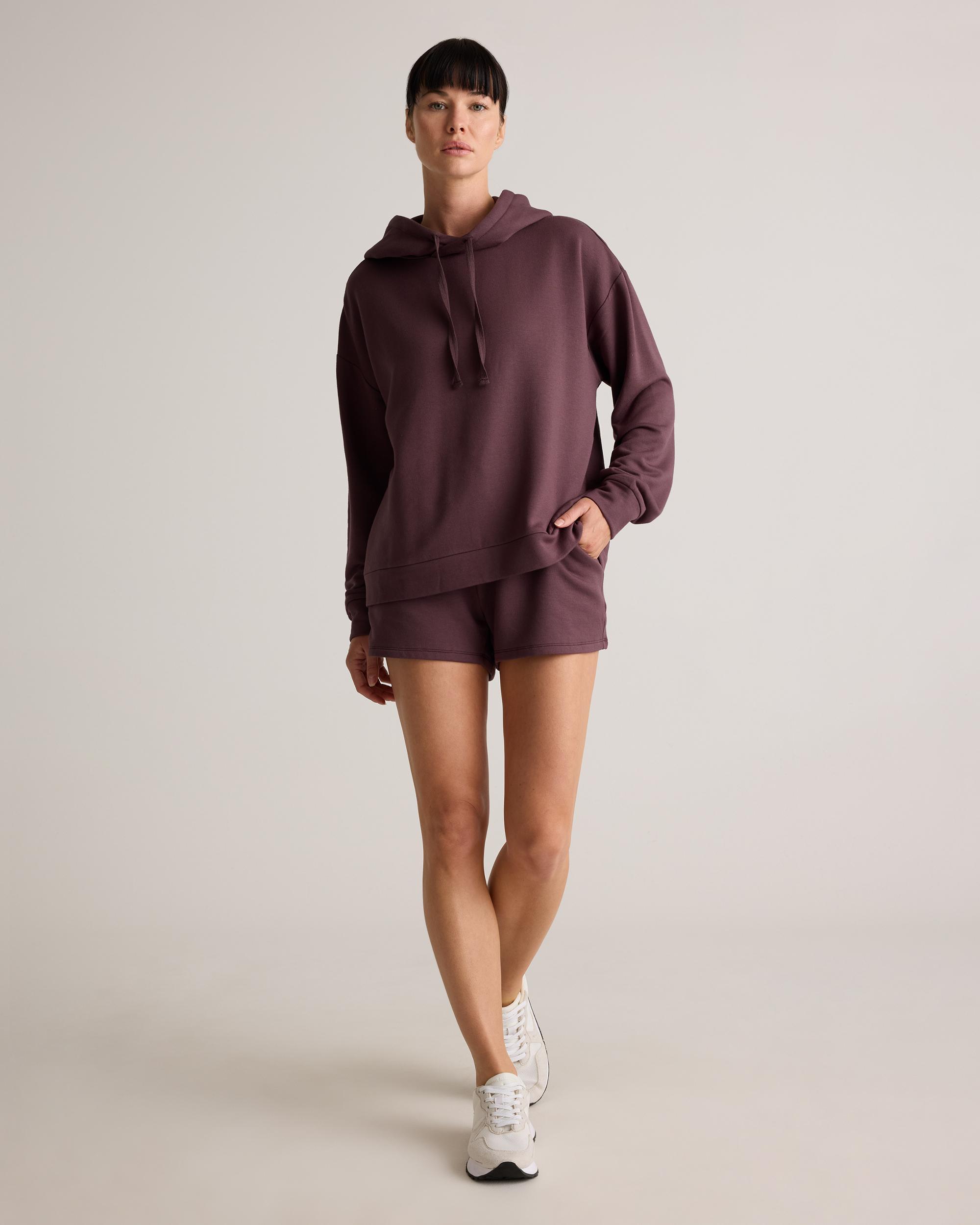 Quince | Women's SuperSoft Fleece Pullover Hoodie Size XL, Lenzing Modal Product Image