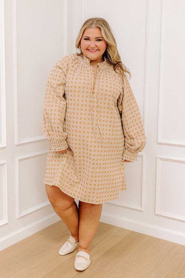 Chasing Sunsets Embroidered Mini Dress Curves Product Image