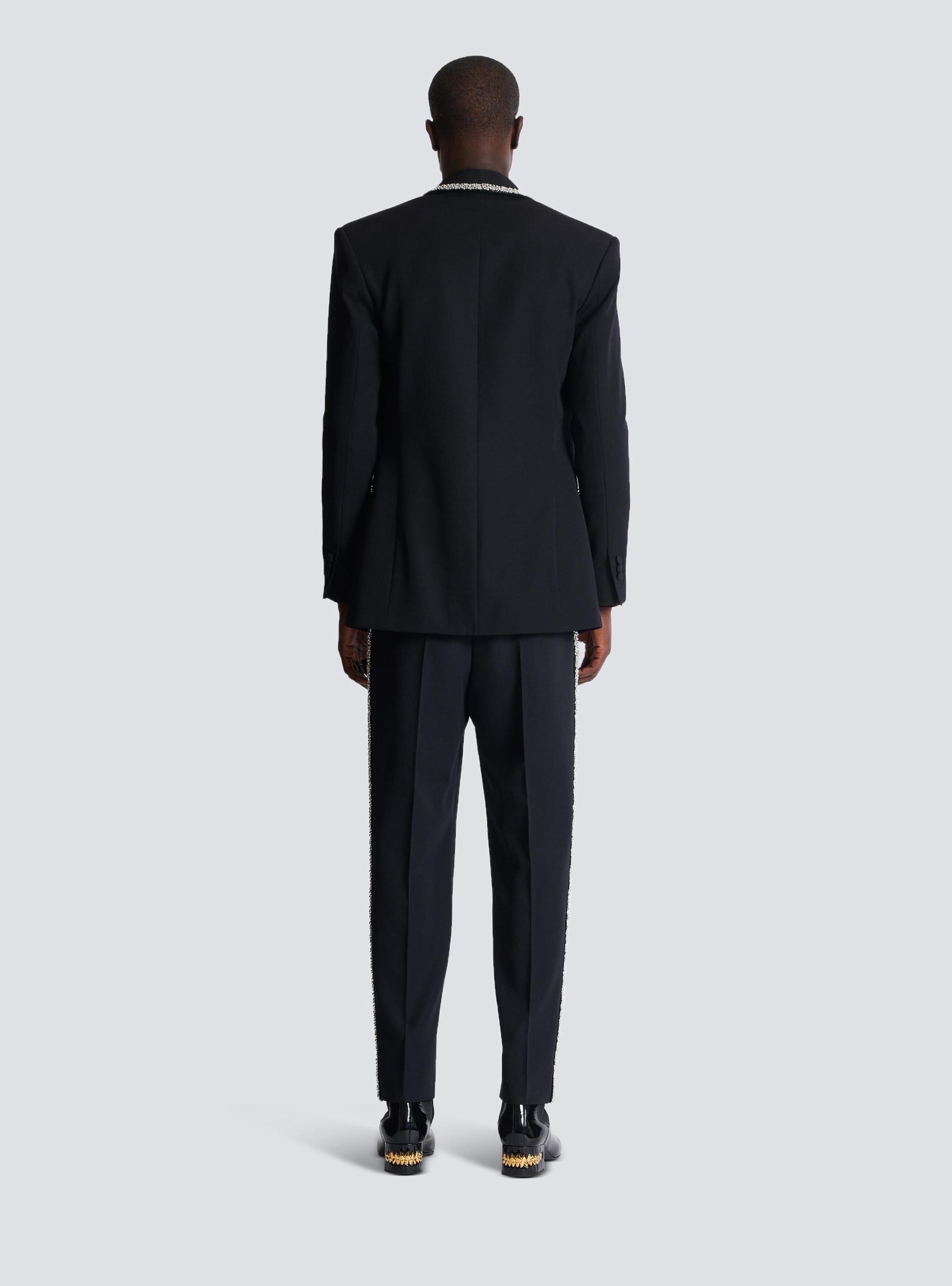 Grain de poudre jacket with embroidered collar Product Image