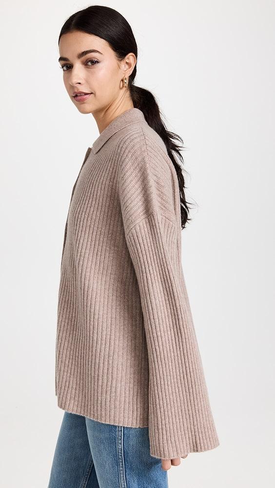 Reformation Fantino Cashmere Collared Cardigan | Shopbop Product Image