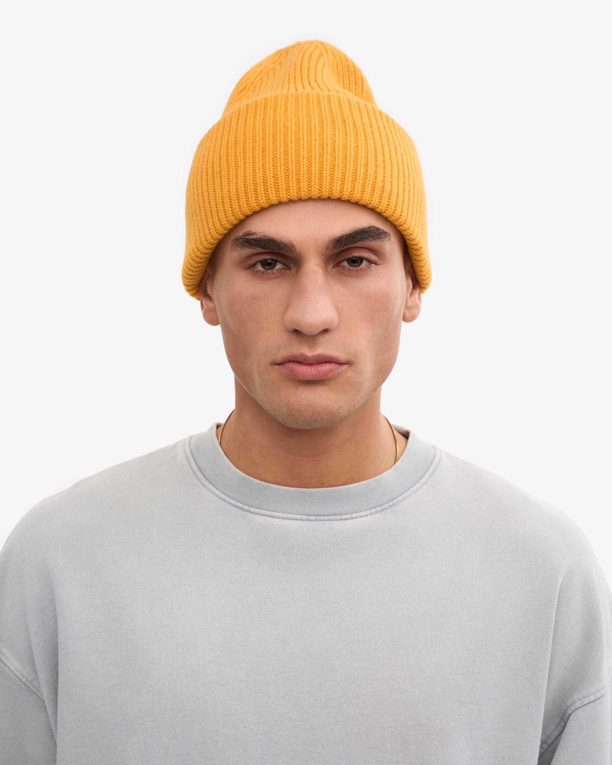 Merino Wool Hat - Burned Yellow Product Image