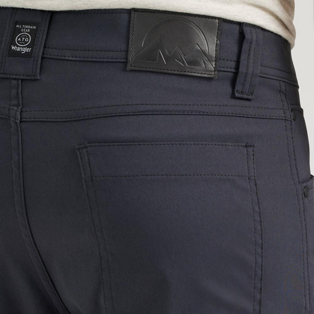 Wrangler Men's ATG Synthetic Straight Utility Pants - Caviar 34x32: Midweight Nylon-Spandex, Zippered Pocket Product Image
