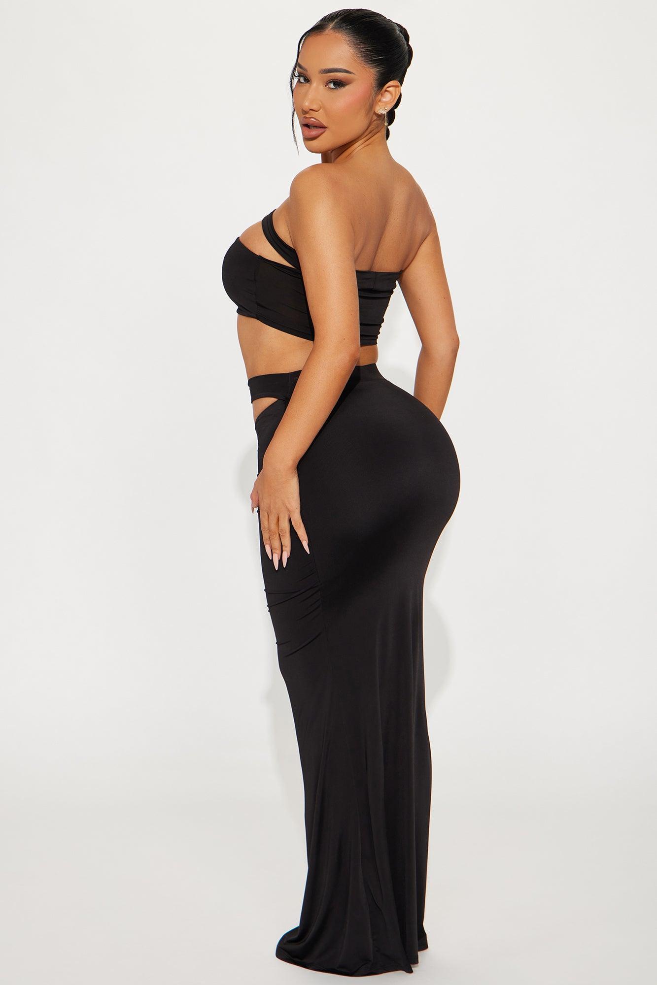 Show Me More Skirt Set - Black Product Image