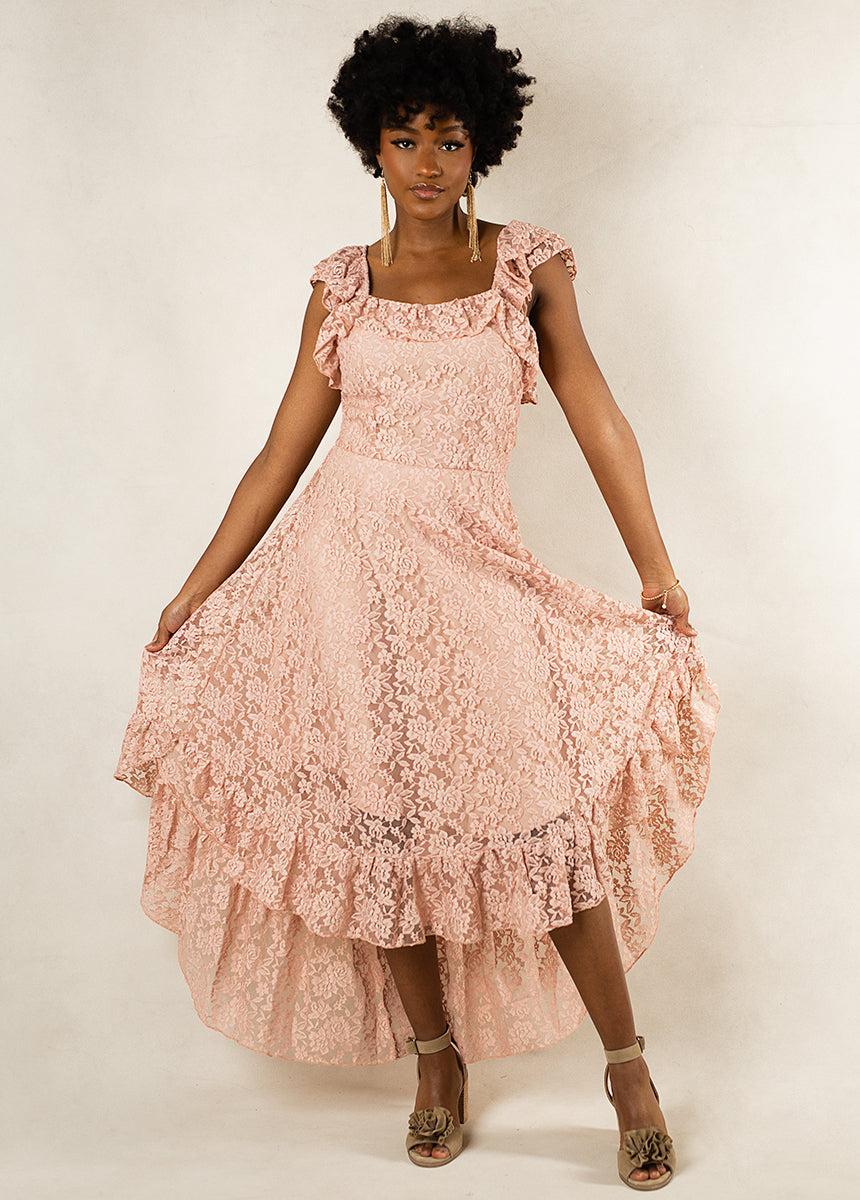 Bette Bridesmaid Dress in Dusty Pink Female Product Image