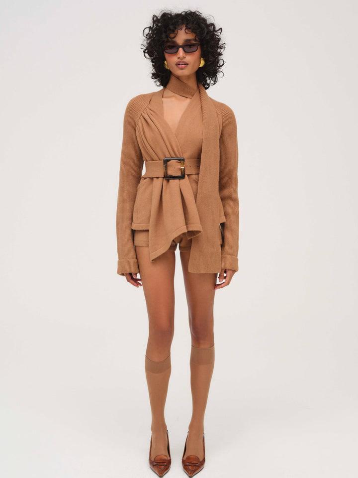 Ellie Knit Short — Neutral Product Image