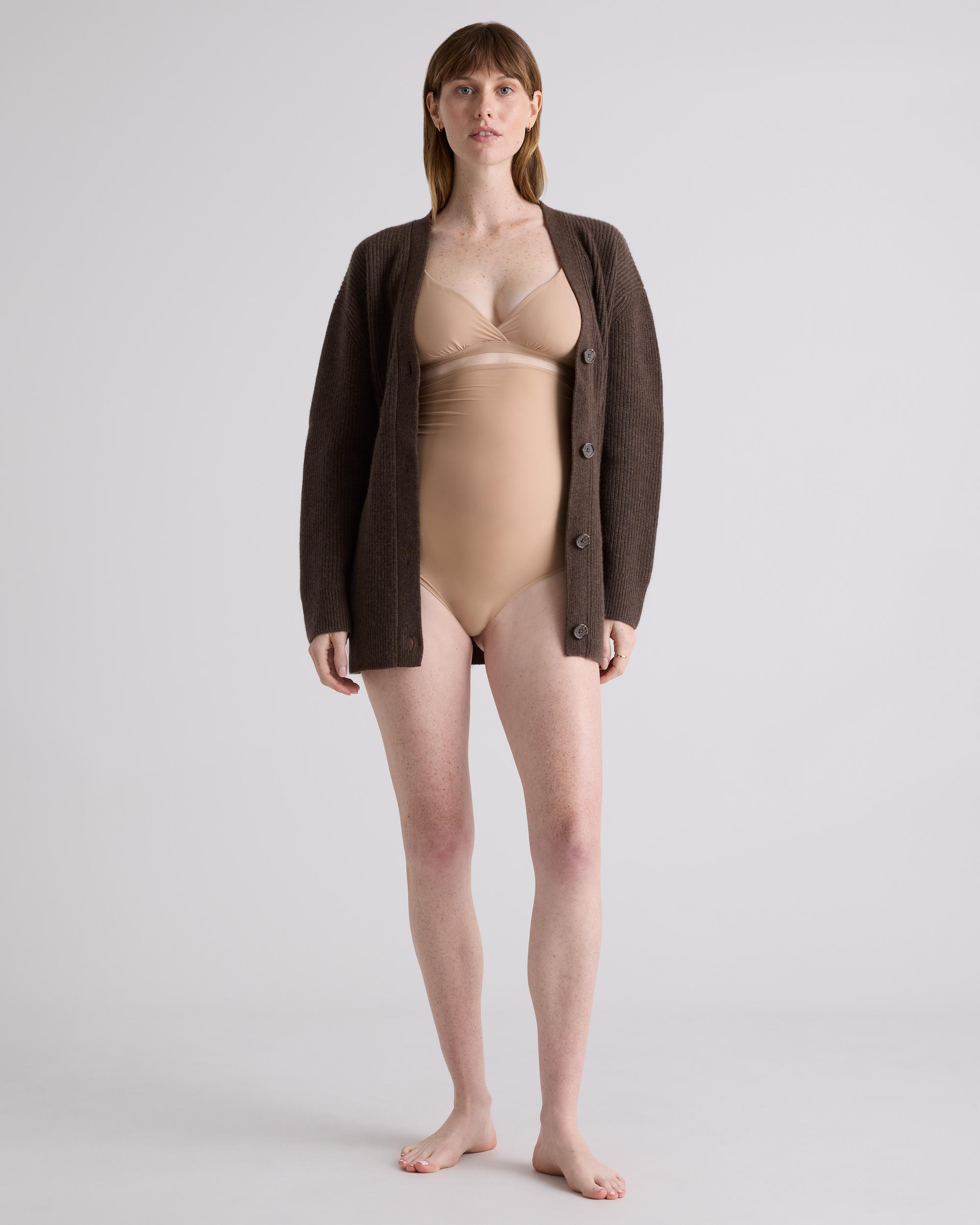 Quince | Women's Second Skin Maternity Ultra High-Waisted Thong Size XL, Cotton Product Image