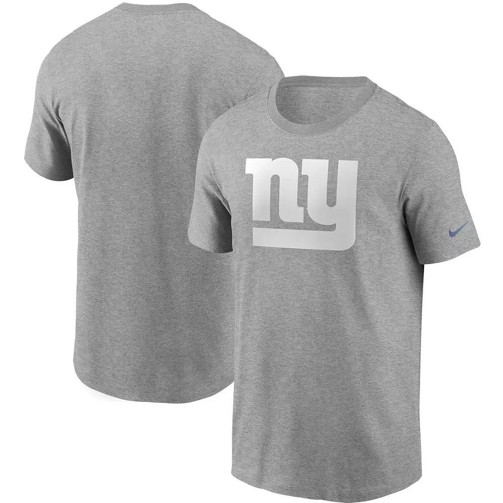 Men's Nike Heathered Gray New York Giants Primary Logo T-Shirt, Size: Small, Grey Product Image