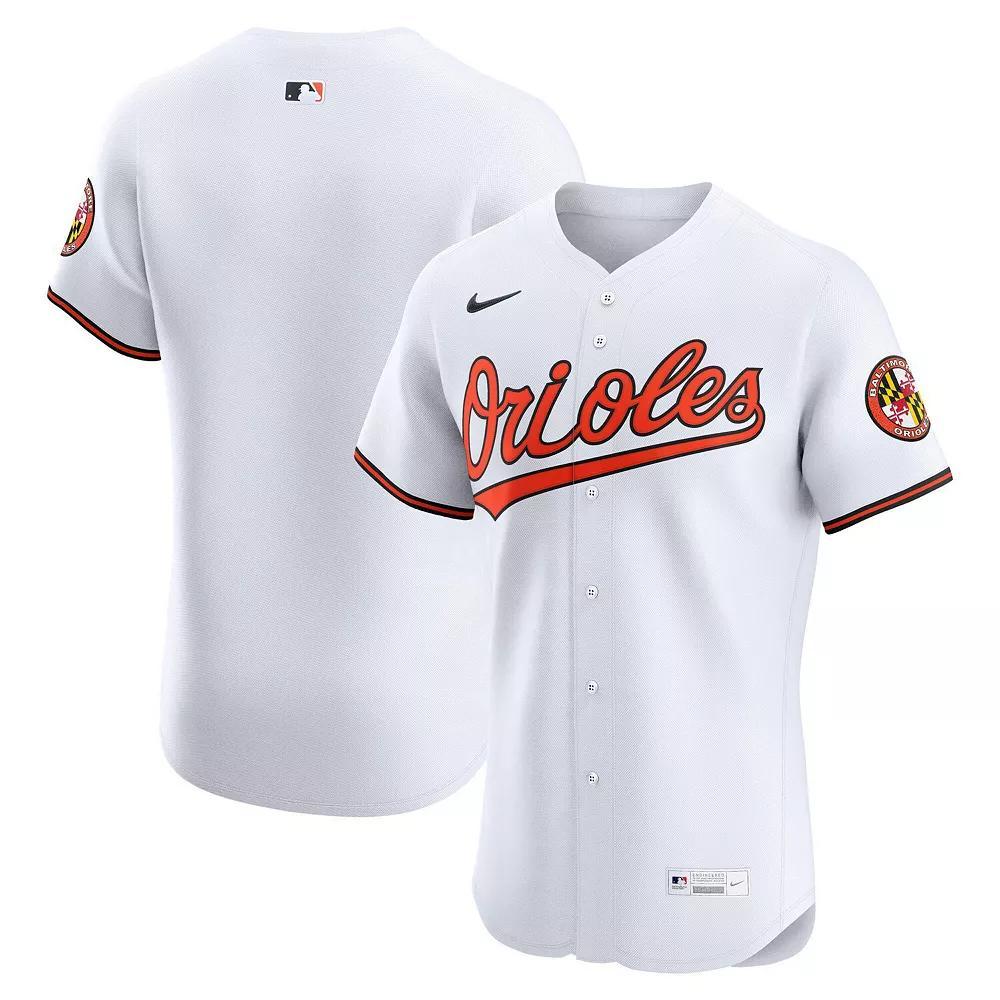 Men's Nike White Baltimore Orioles Home Elite Jersey, Size: 52 Product Image