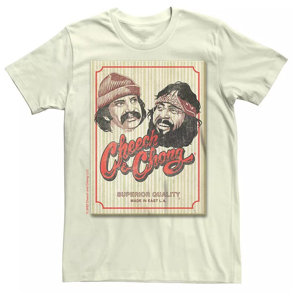 Men's Cheech And Chong Superior Quality Tee, Size: Medium, Natural Product Image