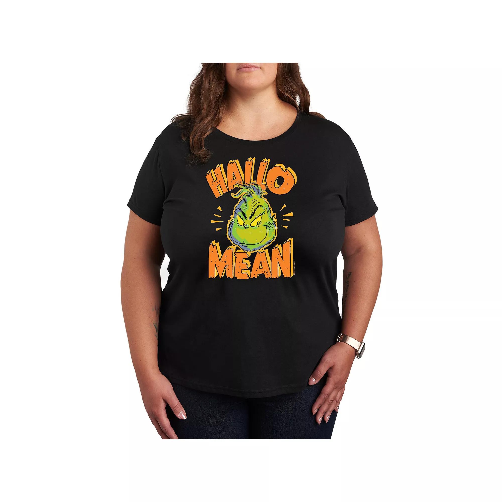 Plus Size Dr. Seuss Grinch HalloMean Graphic Tee, Womens Product Image