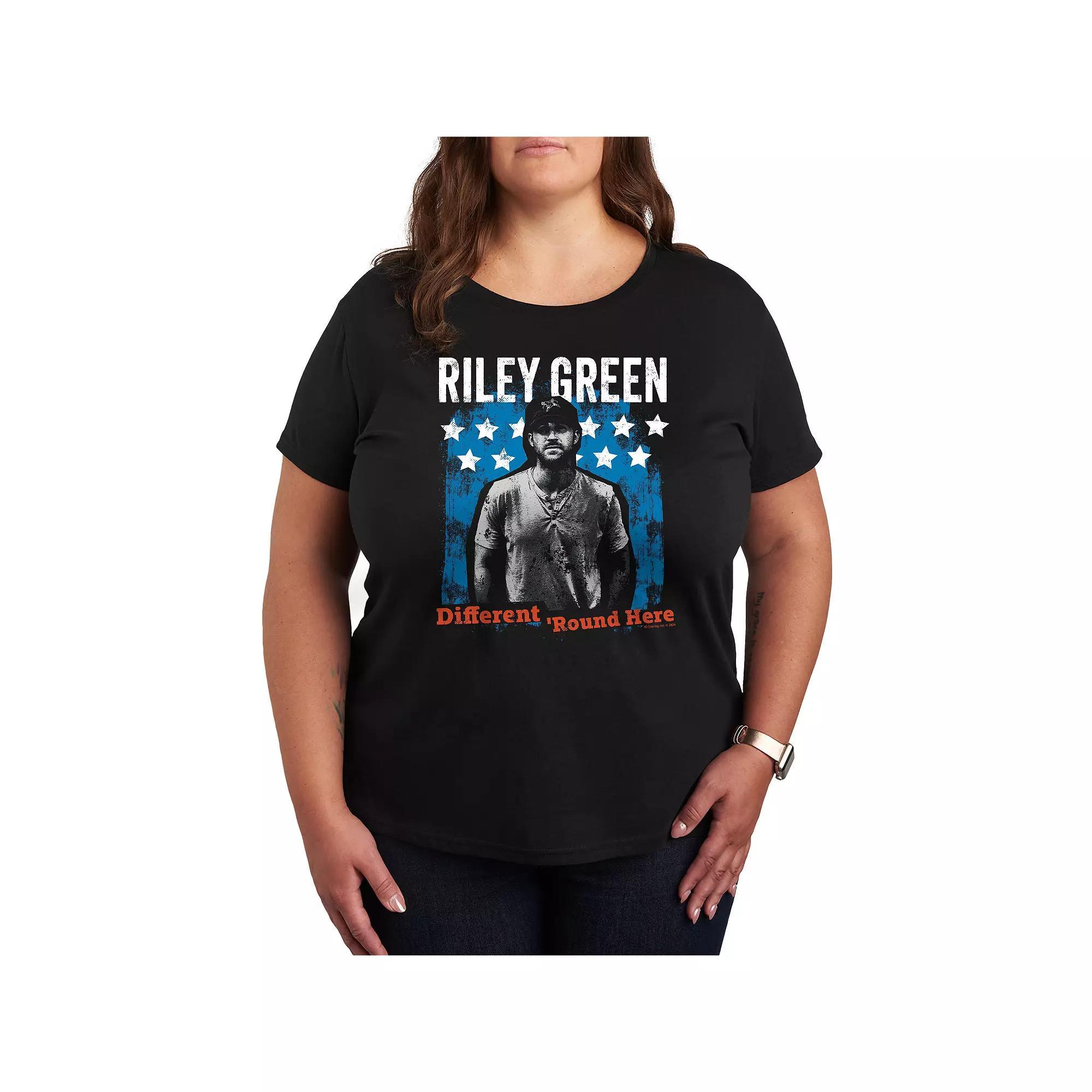 Plus Size Riley Green Different Round Here Graphic Tee, Womens Product Image