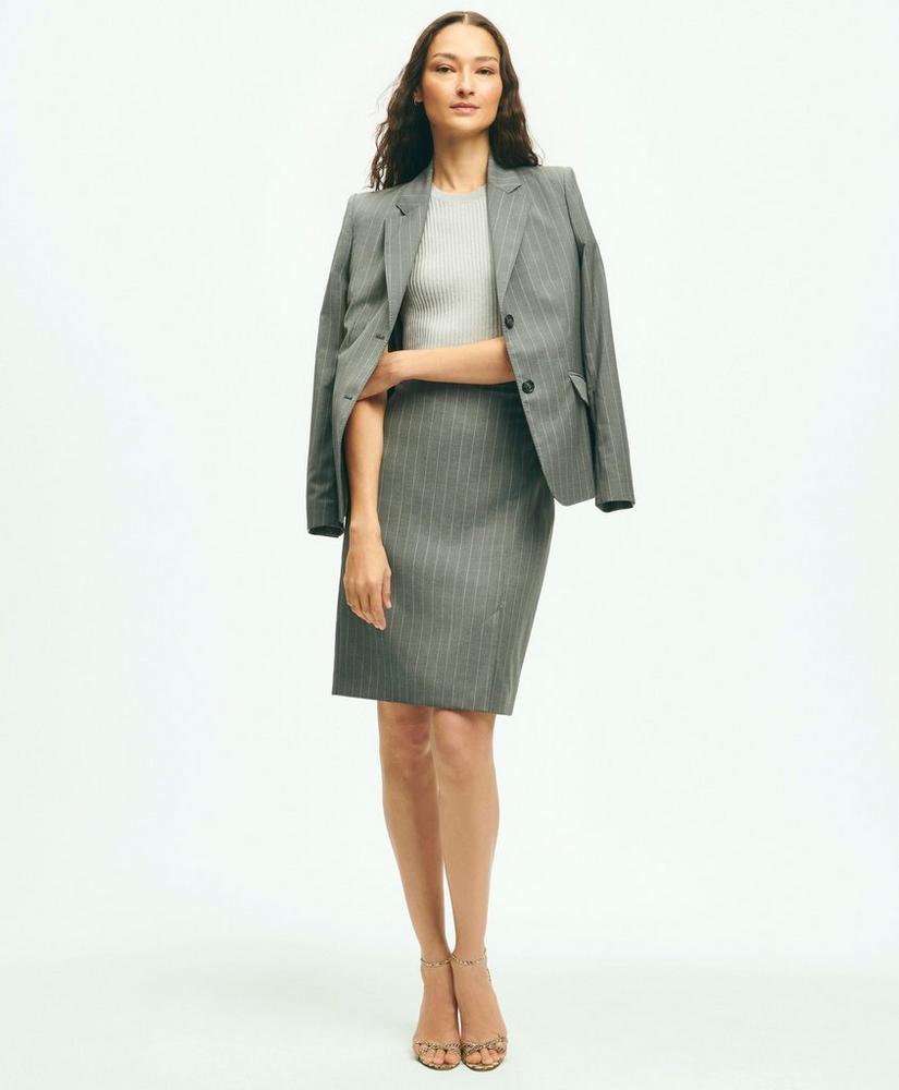 Pinstripe Jacket in Wool Blend Product Image