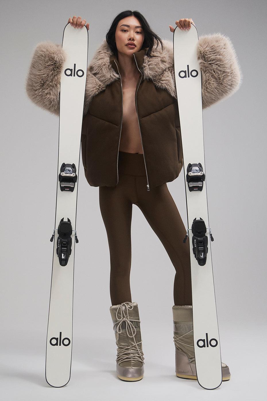 La Premiere Opulent Faux Fur Stunner Jacket - Espresso/Oat Product Image