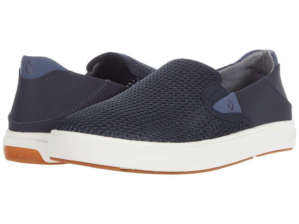 Mens Double Buckle Leather Low-Top Sneakers Product Image