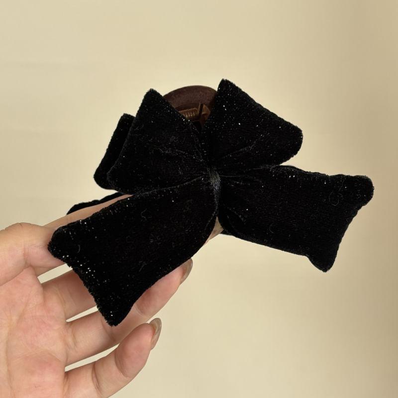 Bow Fabric Hair Claw Clip Product Image