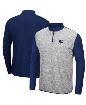 Men's Colosseum Heathered Gray/Blue UCLA Bruins Prospect Quarter-Zip Jacket, Size: Large, Grey Product Image