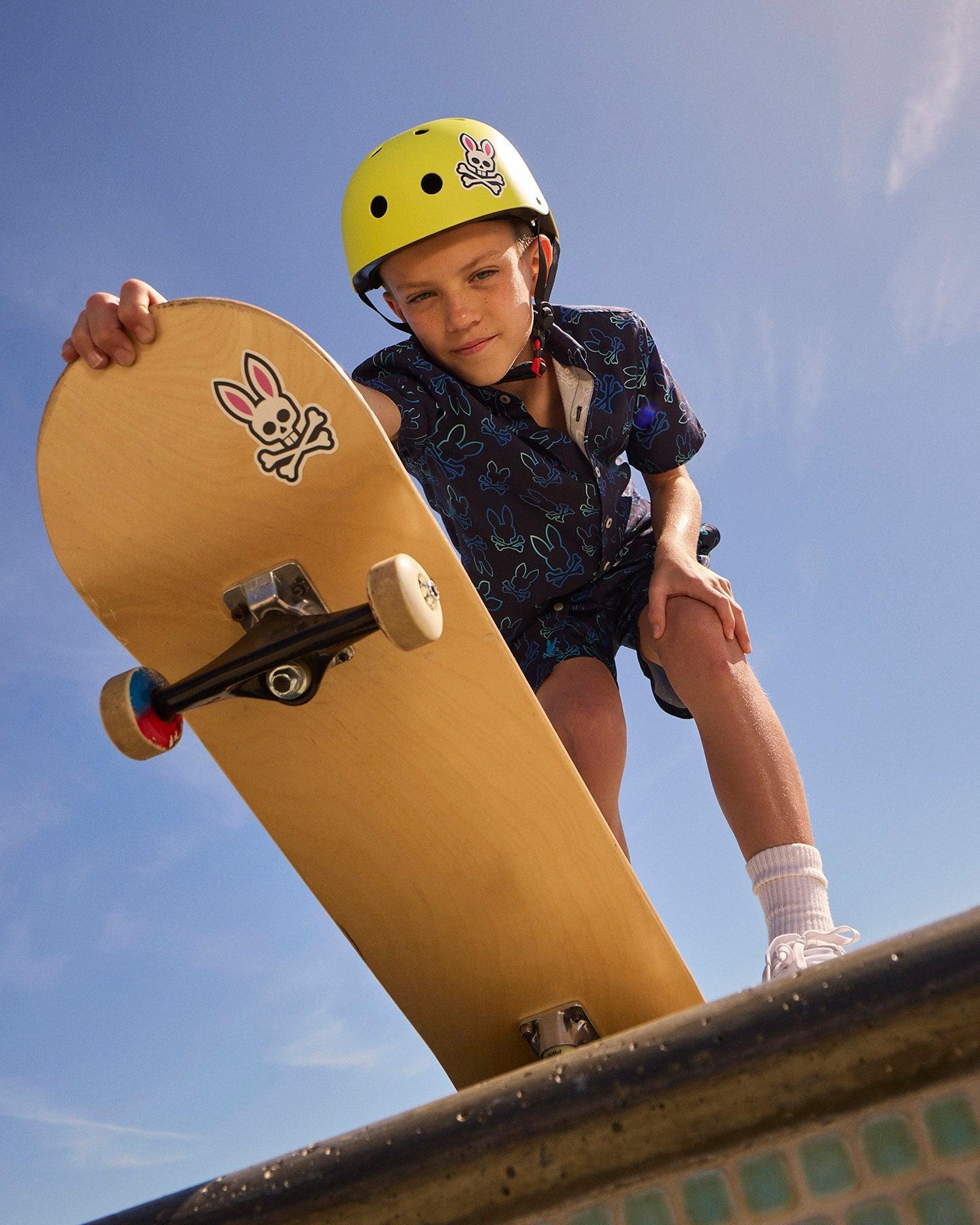 KIDS SHELDON ALL OVER PRINT SHIRT - B0Q574C200 Kids Product Image
