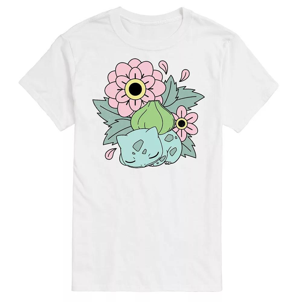 Mens Pokemon Bulba Flowers Tee Product Image