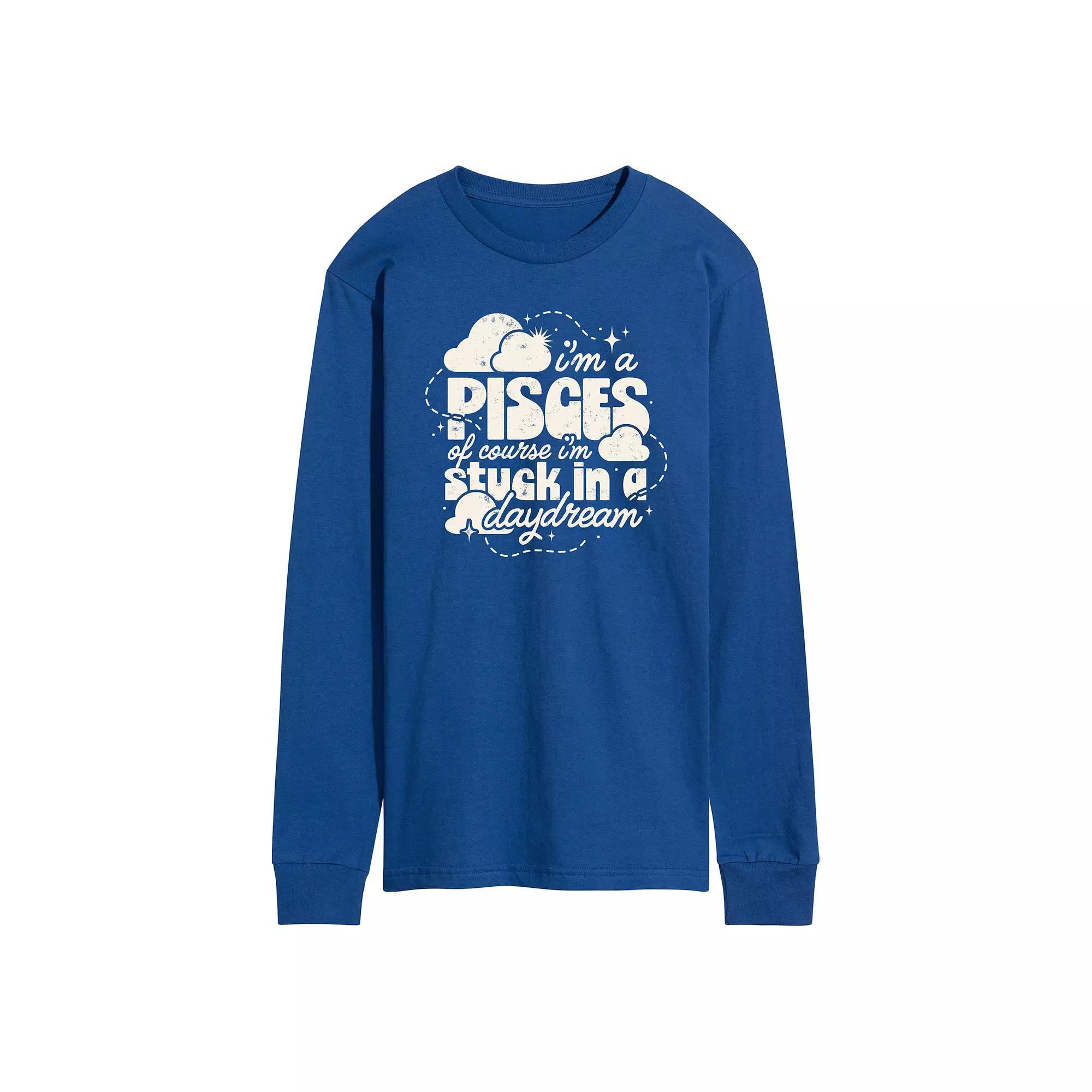 Mens Im A Pisces Daydream Long Sleeve Graphic Tee Product Image