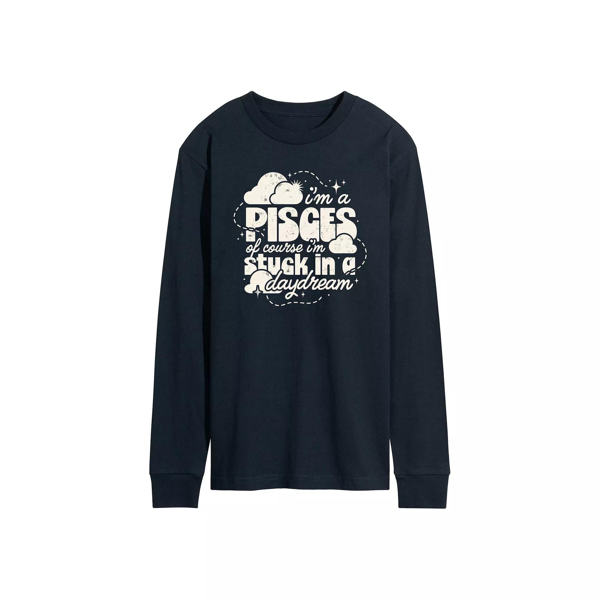 Mens Im A Pisces Daydream Long Sleeve Graphic Tee Product Image