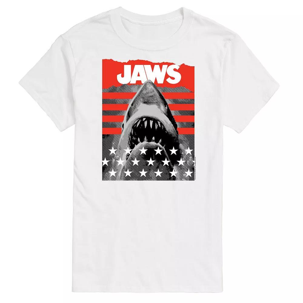 Big & Tall Jaws and Stripes Tee, Men's, Size: 3XB, Blue Product Image