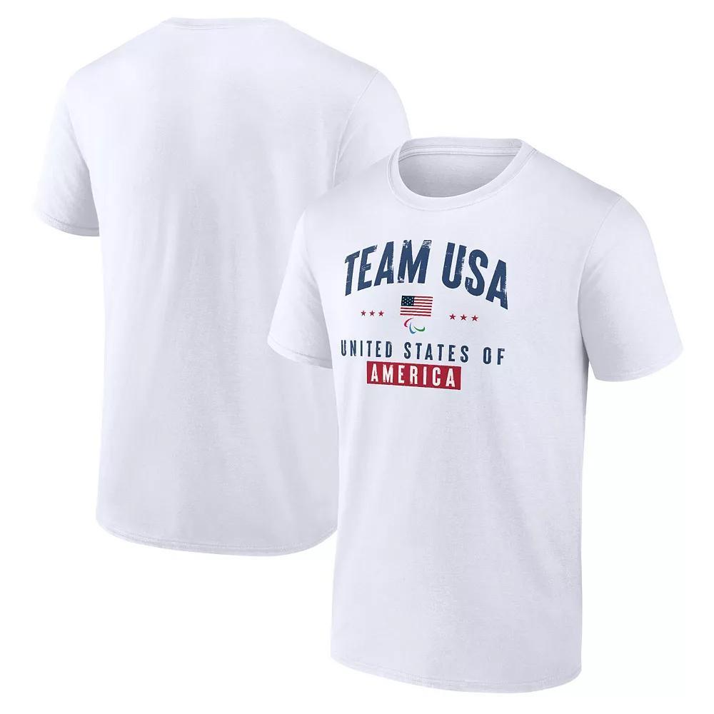 Men's Fanatics Branded White Team USA Paralympics Historic Freedom T-Shirt, Size: Large, Usa White Product Image