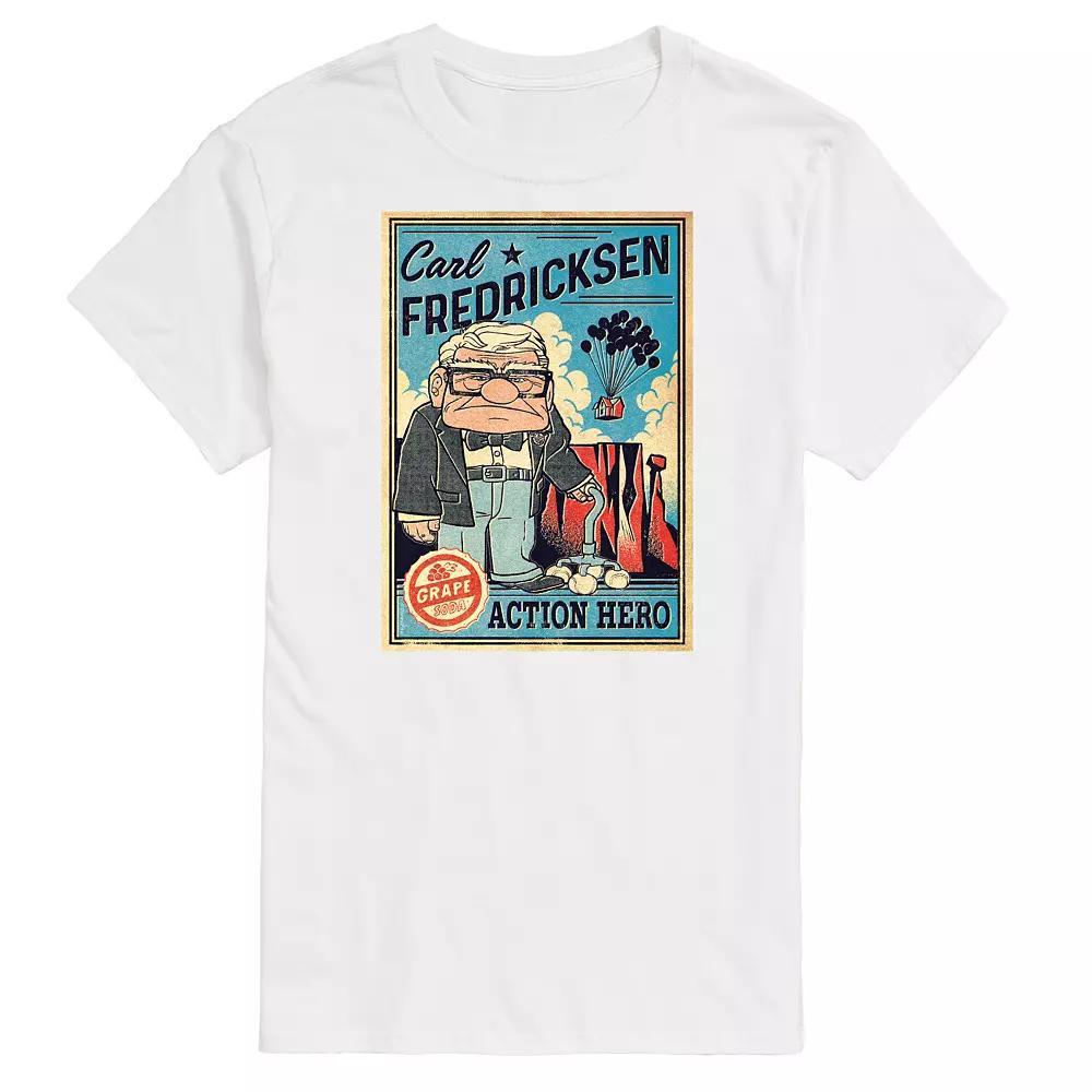 Disney / Pixar's UP Big & Tall Carl Graphic Tee, Men's, Size: 4XB, White Product Image