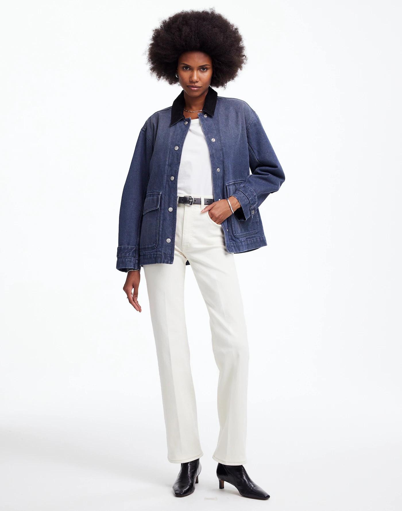 Denim Chore Jacket in Hodgeman Wash Product Image