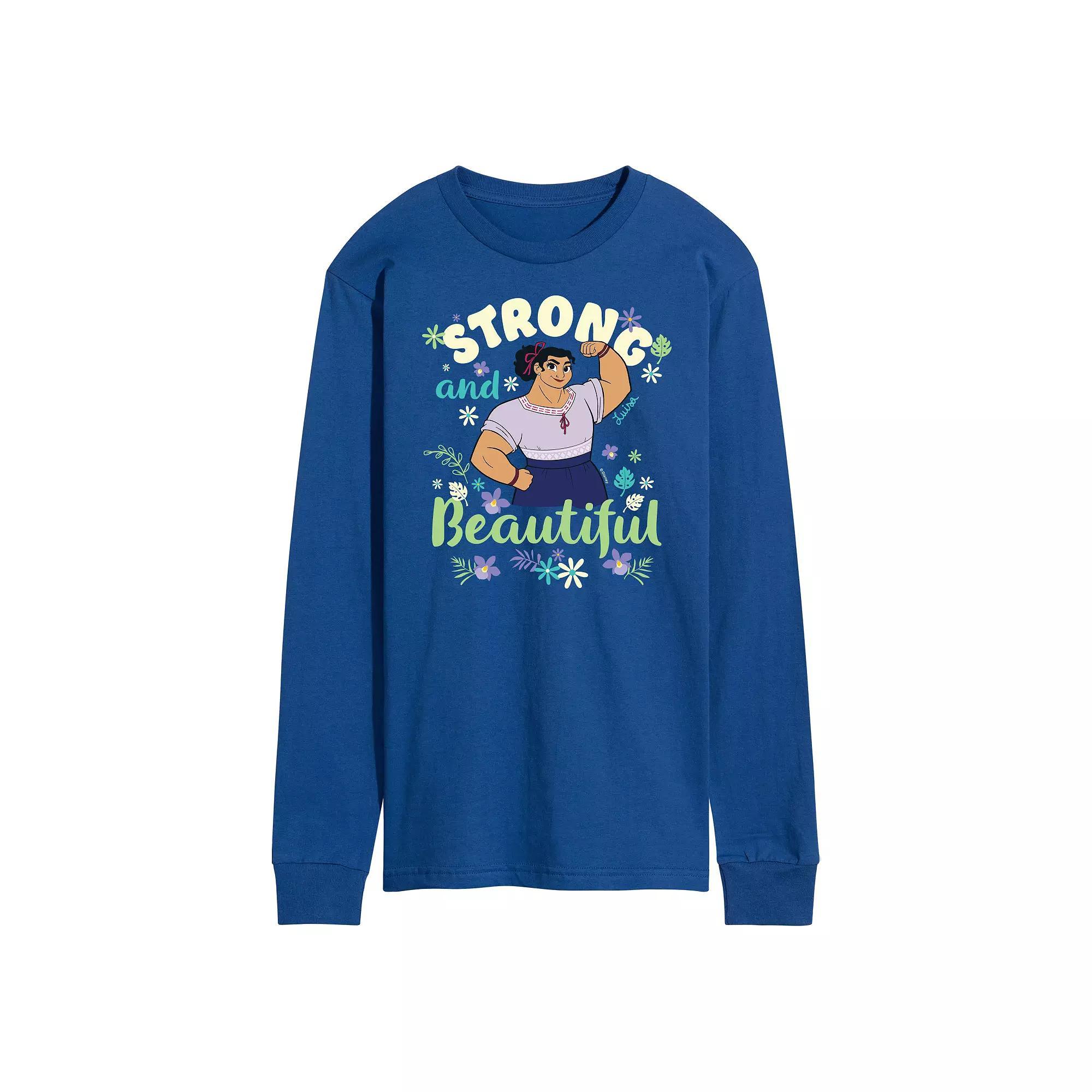 Disneys Encanto Mens Strong & Beautiful Long Sleeve Graphic Tee Product Image
