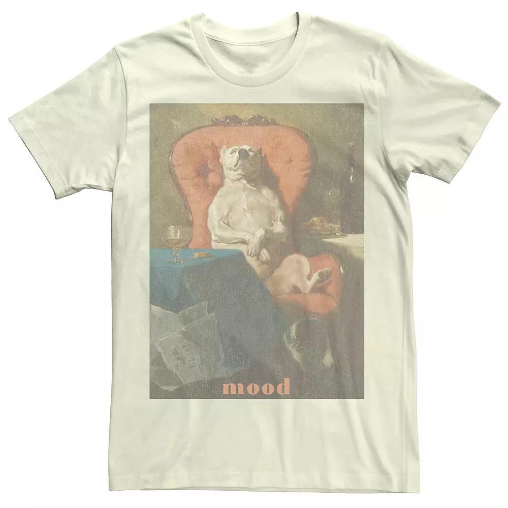 Men's Dog Chair Painting Mood Tee, Size: 3XL, Natural Product Image