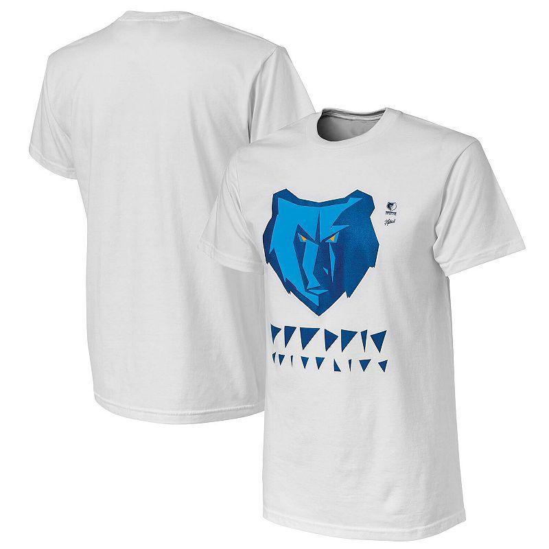 Men's NBA x Naturel White Memphis Grizzlies No Caller ID T-Shirt, Size: 3XL, Grz White Product Image