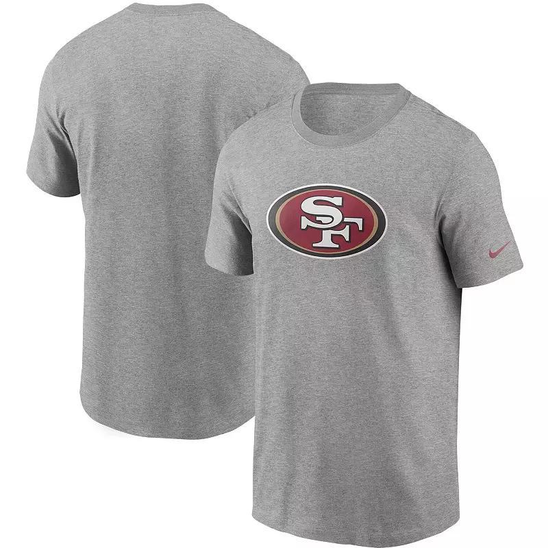 Men's Nike Heathered Gray New England Patriots Primary Logo T-Shirt, Size: Small, Grey Product Image