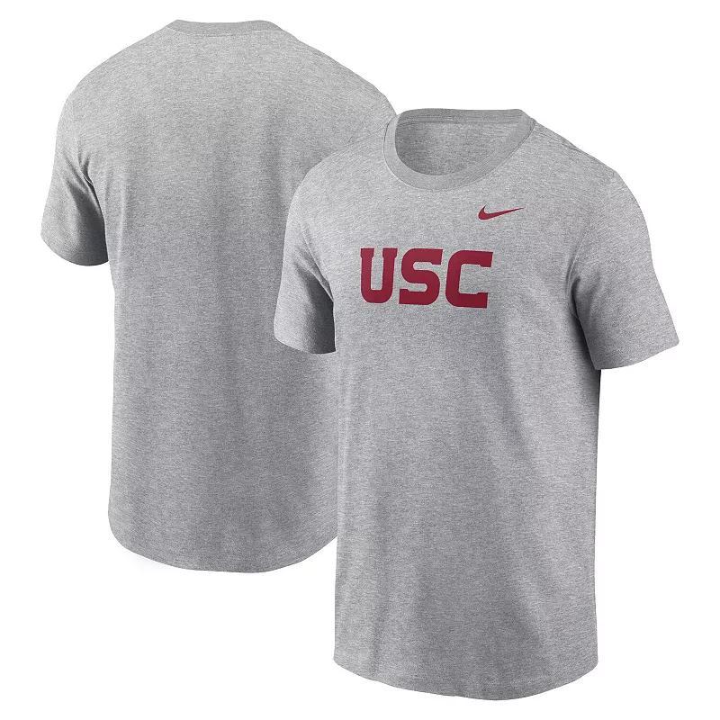 Men's Nike Heather Gray Duke Blue Devils Primetime Evergreen Logo T-Shirt, Size: 2XL, Grey Product Image