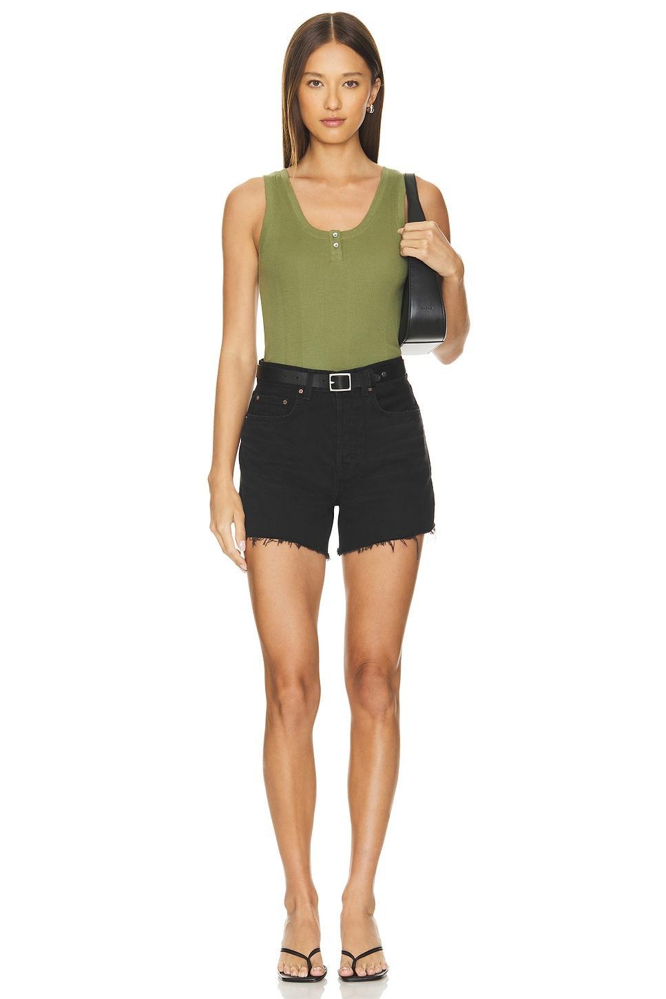 Cotton Rib Henley Tank Goldie Product Image
