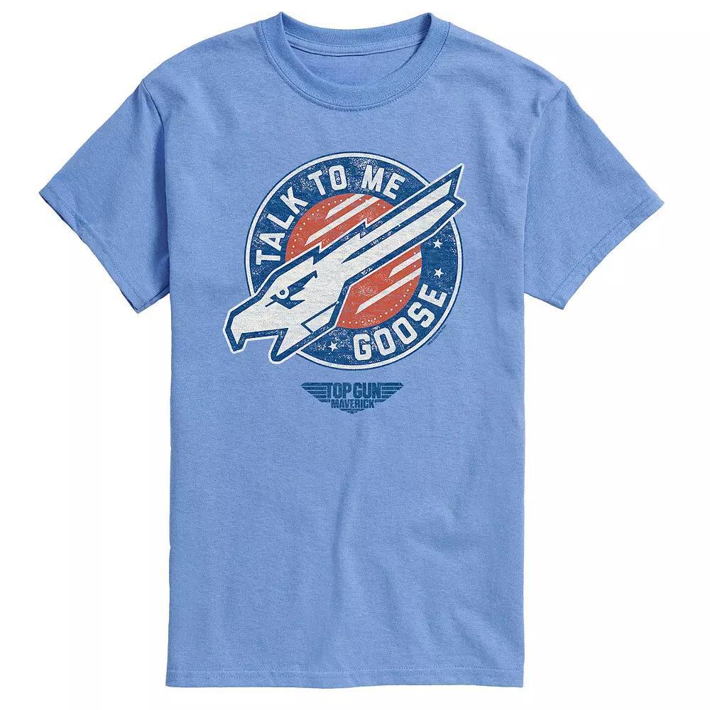 Men's Top Gun Maverick Talk To Me Goose Tee, Size: Small, Blue Product Image