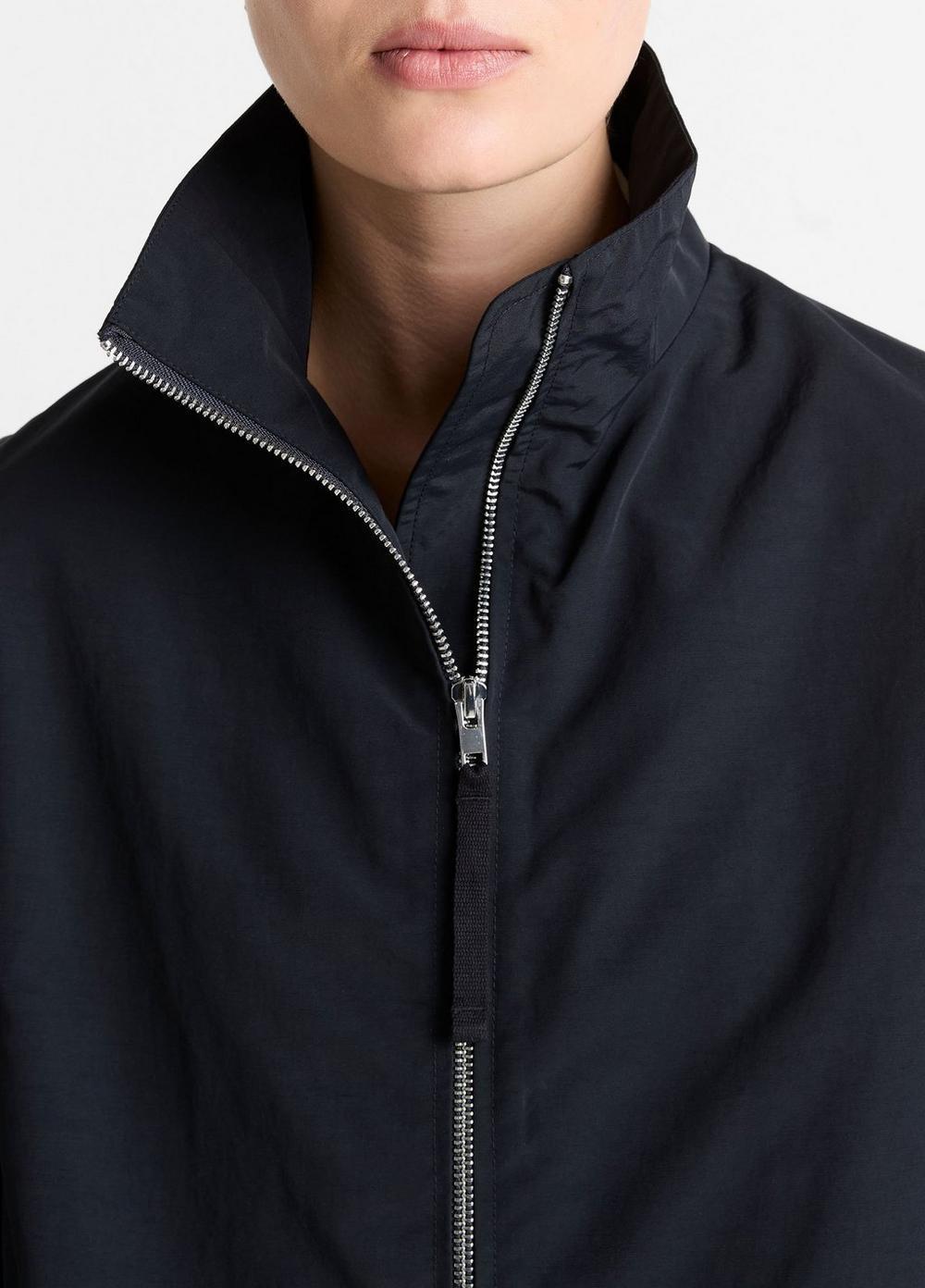 Womens Nylon Track Jacket, Coastal Blue, Size L Vince Product Image