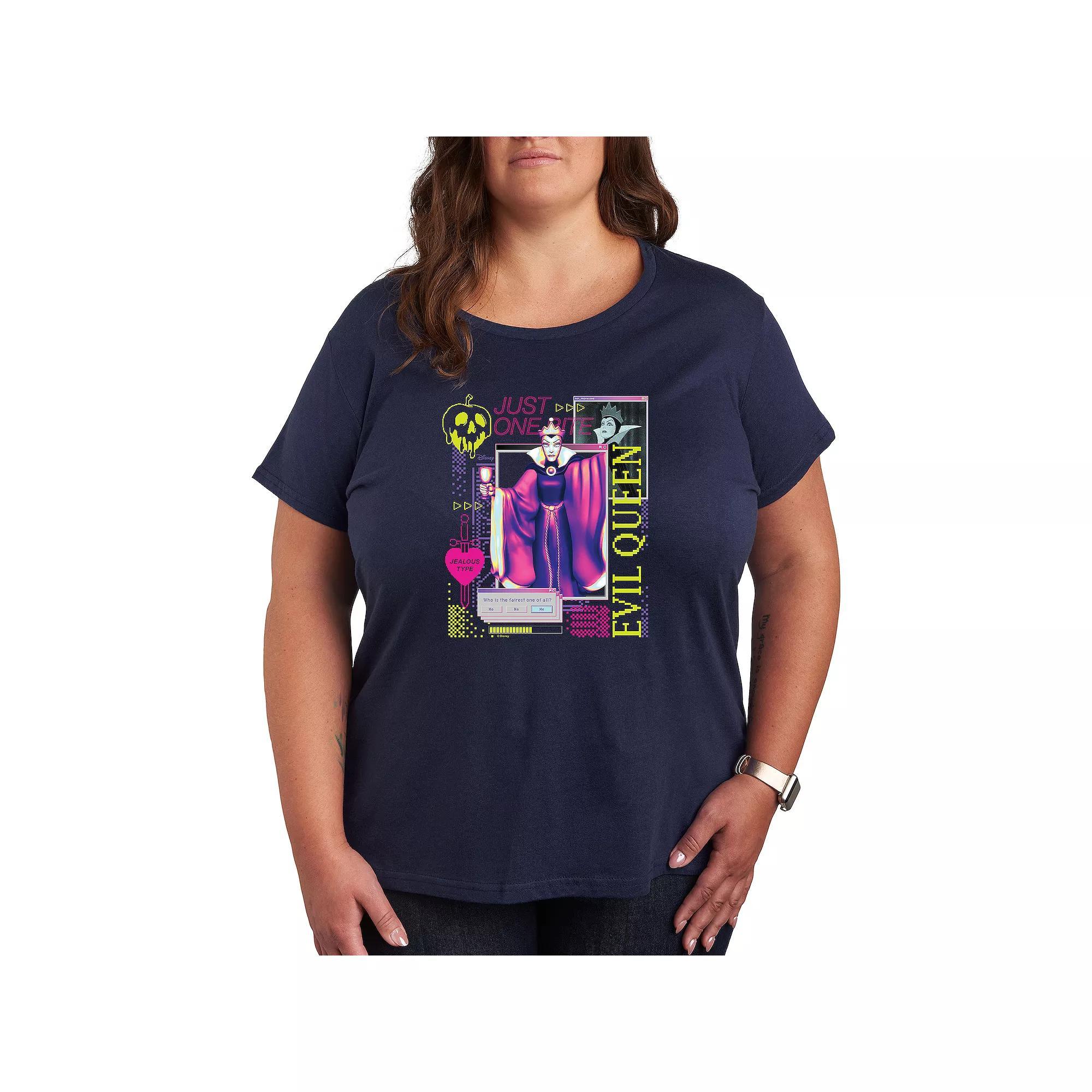 Disney's Snow White Evil Queen Plus Size Graphic Tee, Women's, Size: 3XL, Black Product Image