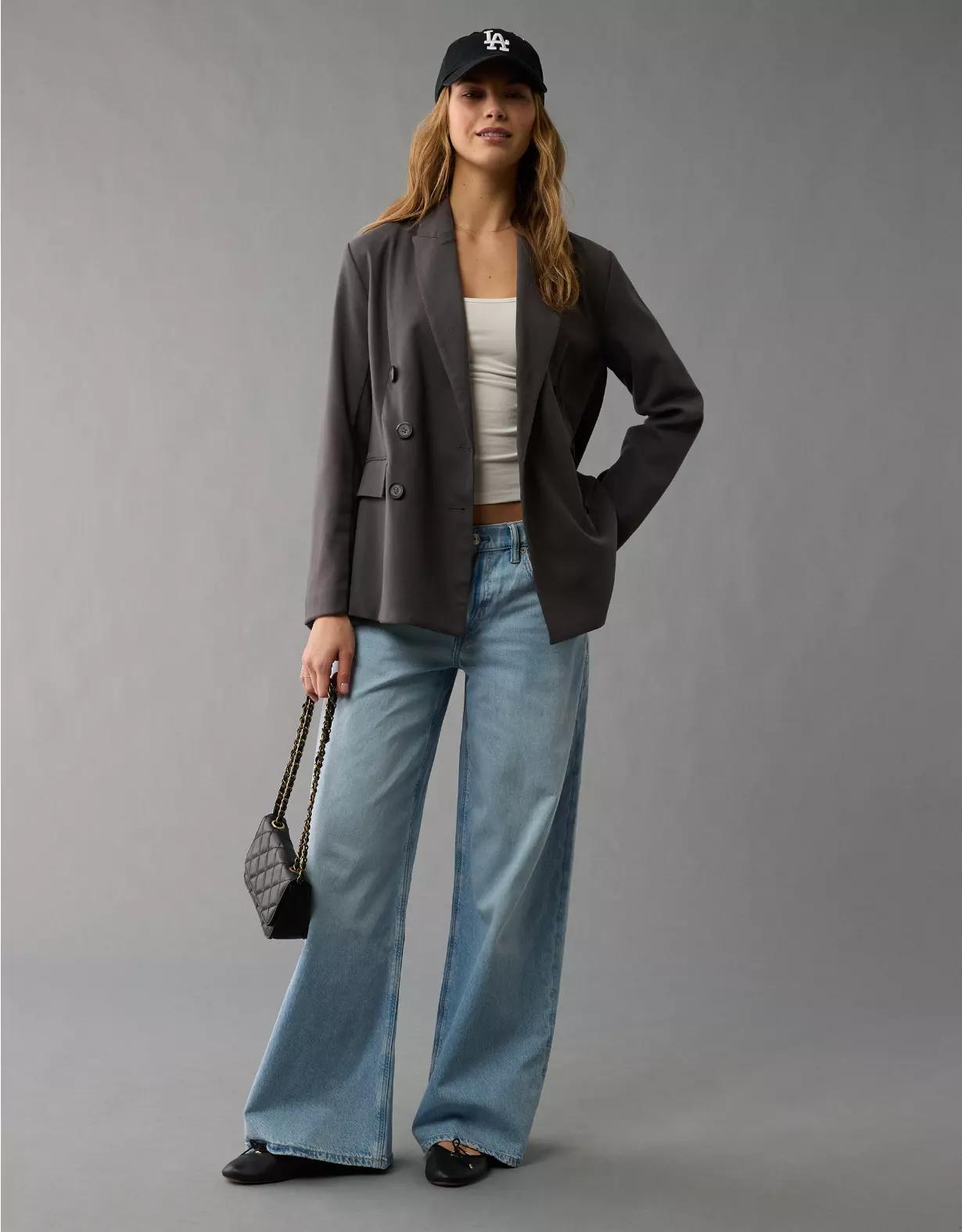 AE Double-Breasted Blazer Product Image